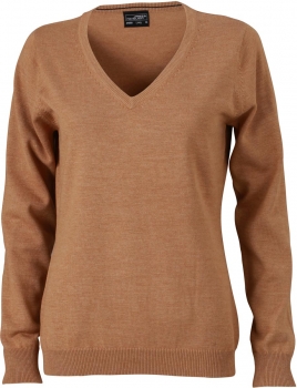 Damen V-Neck Pullover (JN 658)