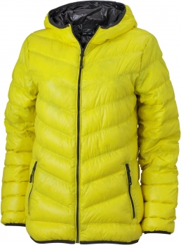 Leichte Damen Daunen Kapuzenjacke (JN 1059)