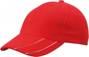 6 Panel Groove Kappe gebürstet (MB 601)
