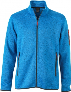 Herren Strickfleece Jacke (JN 762)