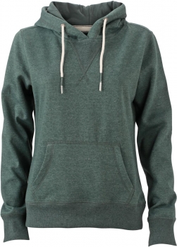 Damen Melange Kapuzen Sweater (JN 993)