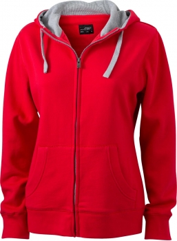 Damen Lifestyle Kapuzen Sweatjacke (JN 962)