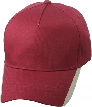 5 Panel Kappe mit Kontraststreifen (MB 6502)