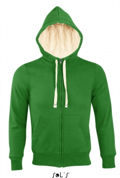 Unisex Kapuzen Sweatjacke (Sherpa)