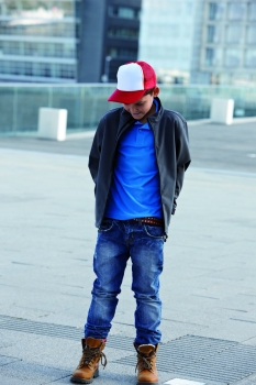 Preview: 5 Panel Polyester Mesh Cap for Kids
