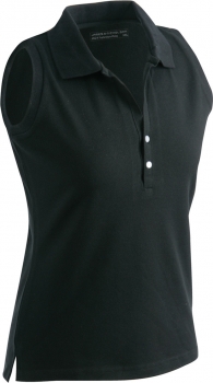 Ladies' Elastic Polo Sleeveless