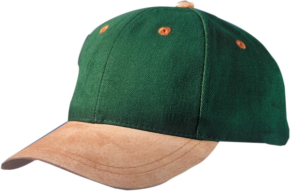 6 Panel Kappe mit Wildlederschild (MB 17)